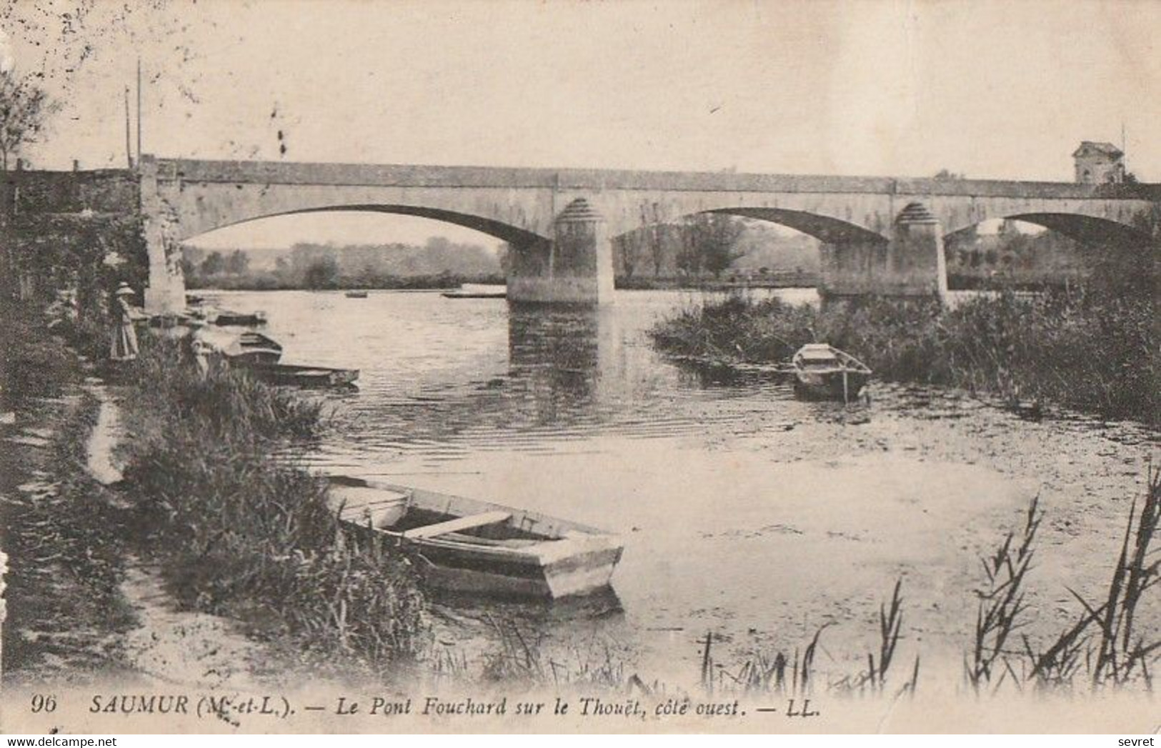 SAUMUR. - Le Pont Fouchard Sur Le Thouet, Côté Ouest - Saumur