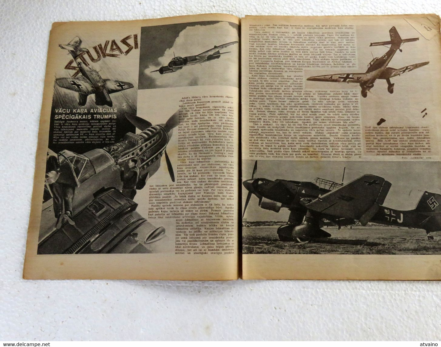 WW2 LATVIAN VINTAGE MAGAZINE "LAIKMETS" ISSUED 1942 YEAR