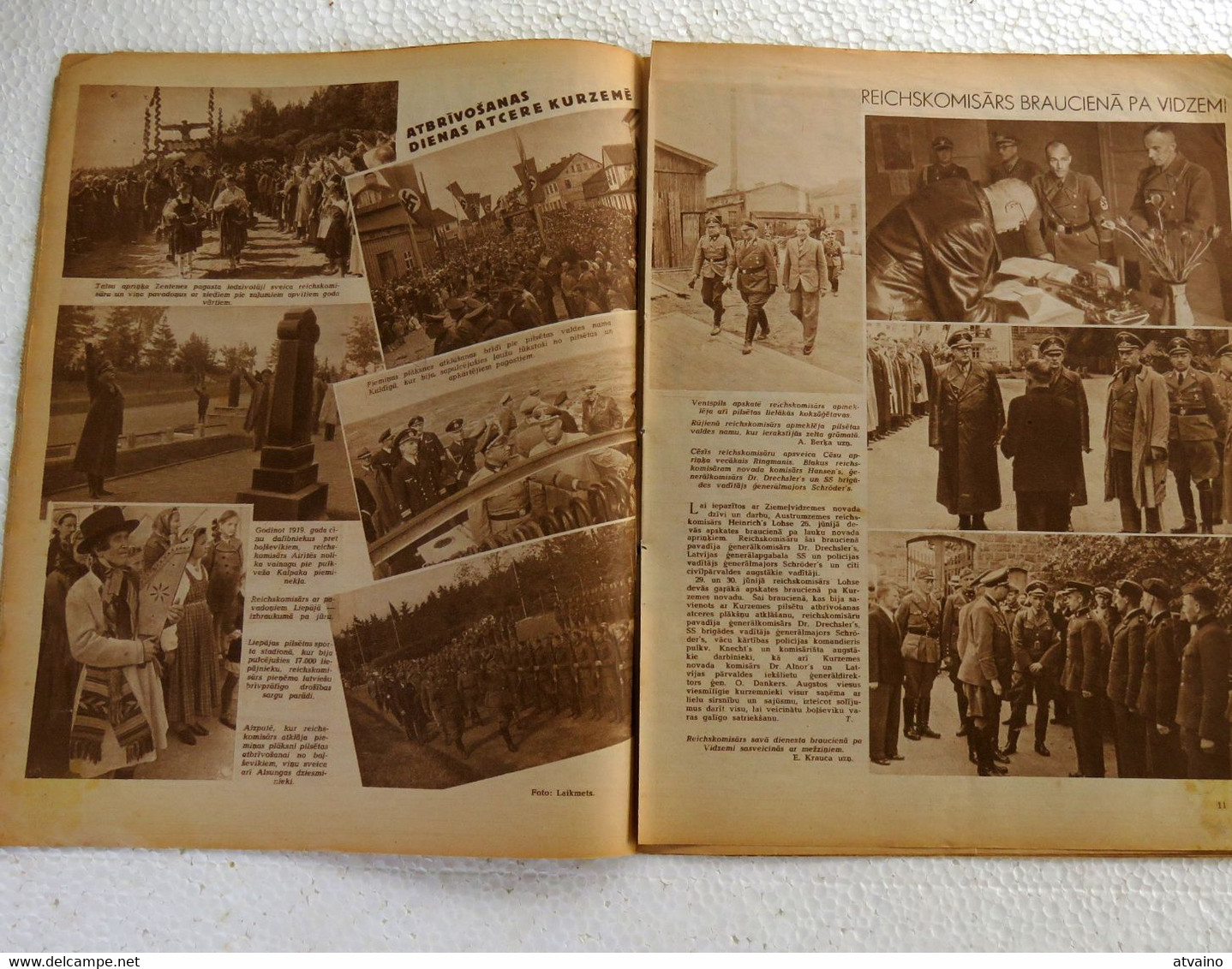 WW2 LATVIAN VINTAGE MAGAZINE "LAIKMETS" ISSUED 1942 YEAR