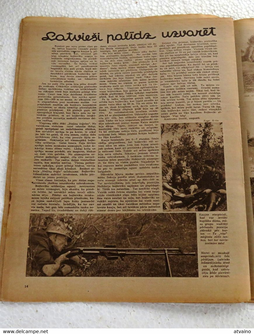 WW2 LATVIAN VINTAGE MAGAZINE "LAIKMETS" ISSUED 1942 YEAR - Altri & Non Classificati