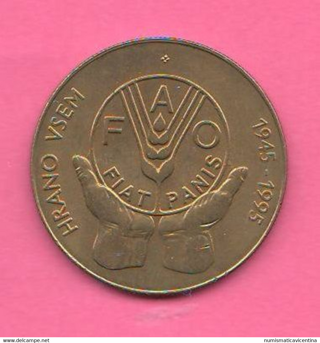 FAO Slovenia 5 Talleri 1995 Slovenija Pet Tolarjev Brass Coin - Slovénie