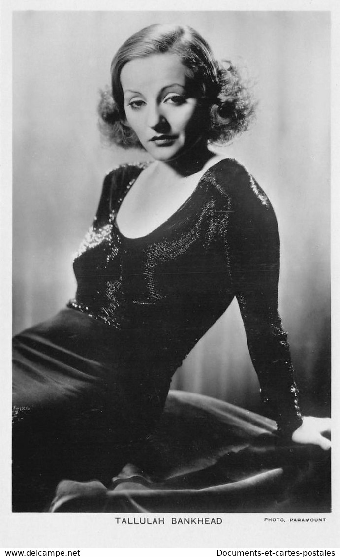 Postcard Vintage United Kingdom Actress Actrice -  Tallulah Bankhead - Acteurs