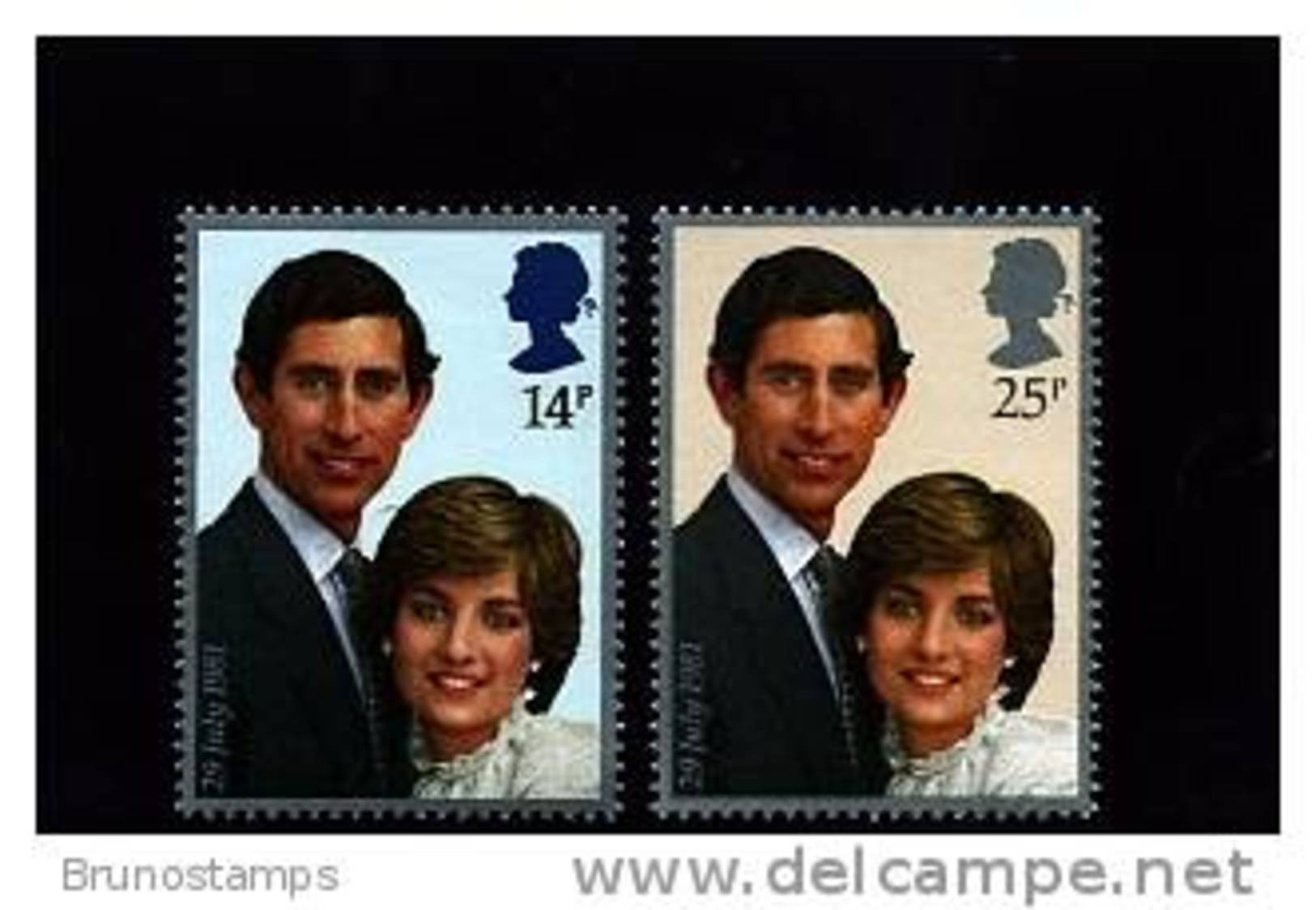 GREAT BRITAIN - 1981  ROYAL WEDDING  SET MINT NH - Non Classés