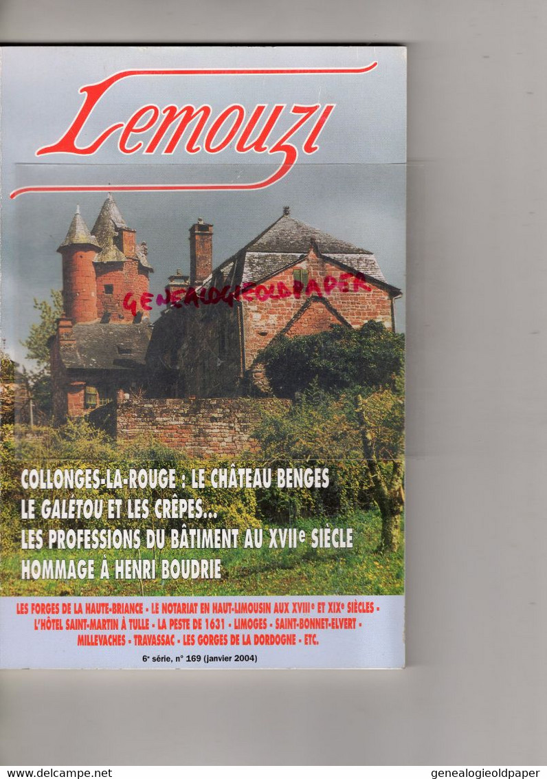 87-19-23- LEMOUZI- N° 163-2002-COLLONGES ROUGE-QUEYSSAC-LA CELLETTE-TULLE-UZERCHE-NAVES-ST SAINT PANTALEON LARCHE- - Limousin