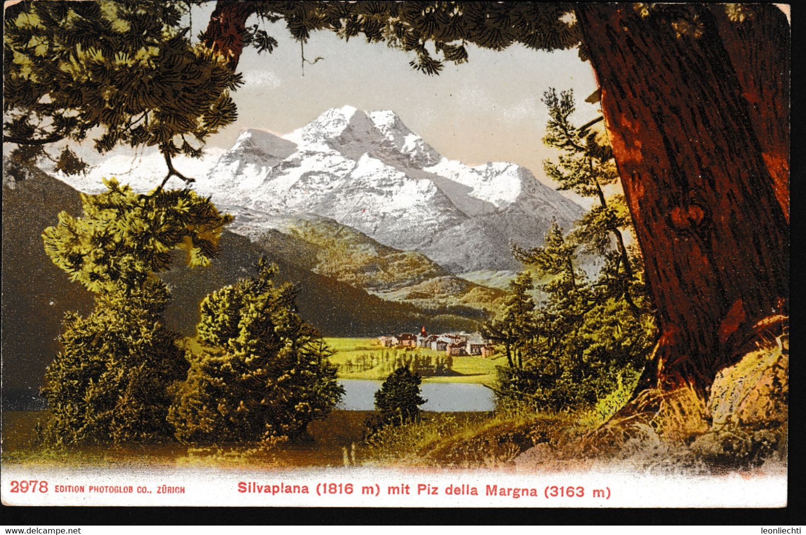 Ansichtskarte: CARTE POSTALE. Silvaplana Mit Piz Della Margna, ( 2978 Edition Photoglob Co, Zürich ) - Silvaplana