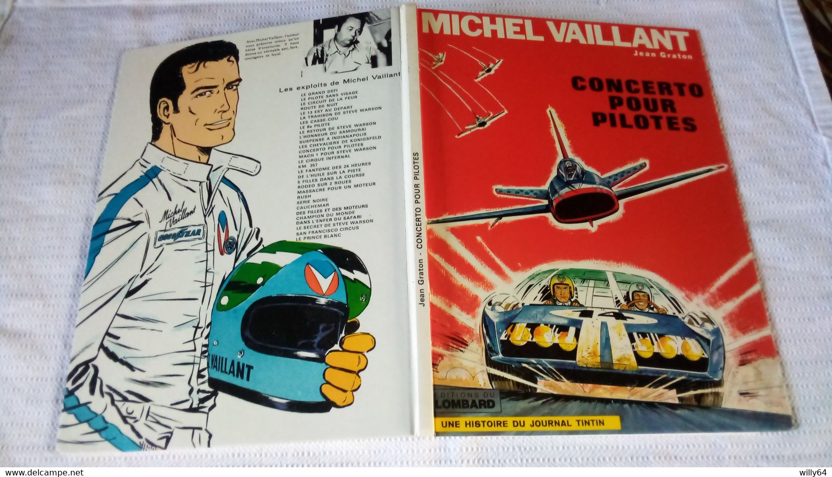 MICHEL VAILLANT  " Concerto Pour Pilotes "   Jean GRATON    LOMBARD  Comme Neuve - Michel Vaillant