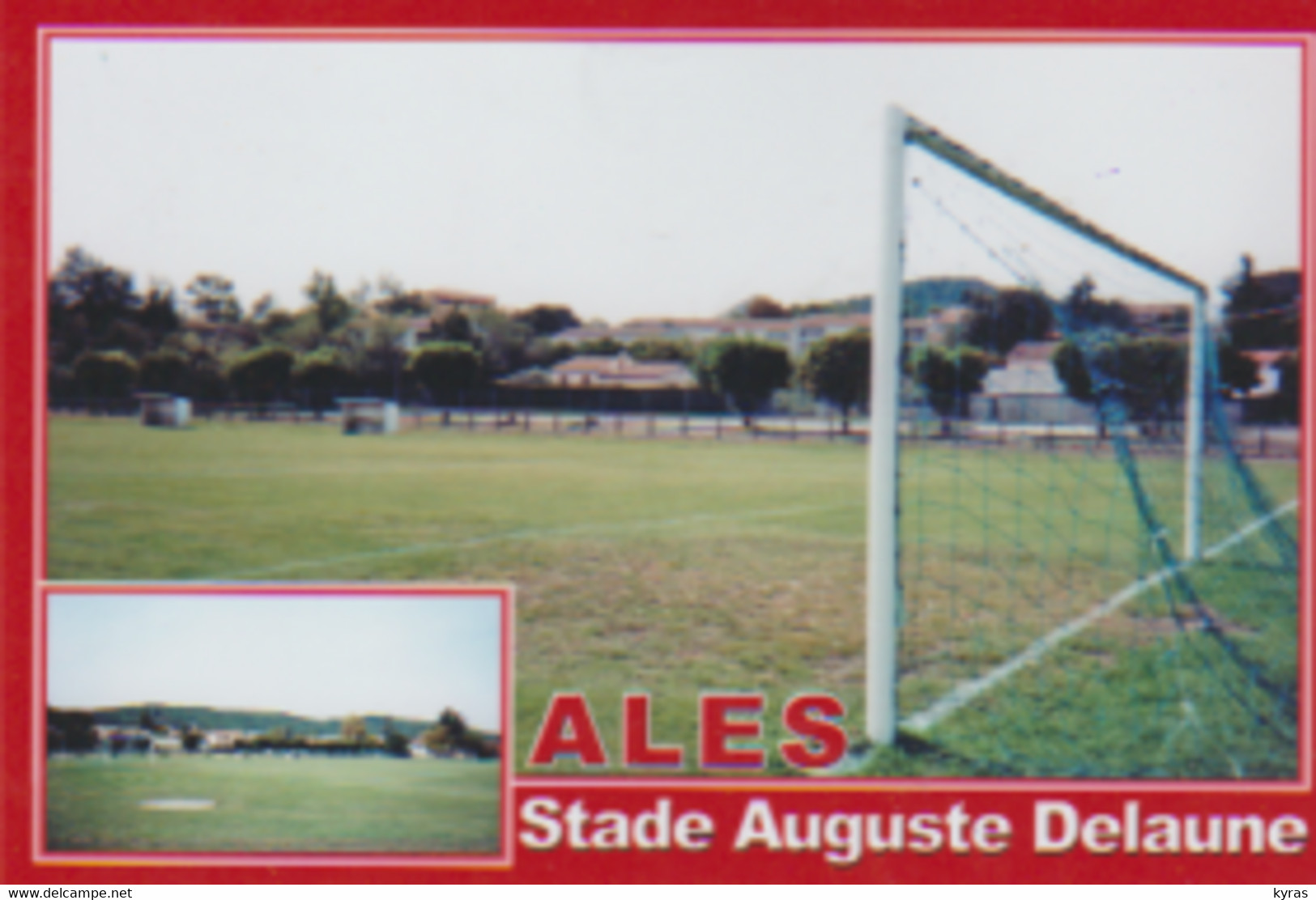 Cpm 10x15. (30) ALES. Stade Auguste Delaune (Phot. Charles Favreau) - Stadiums