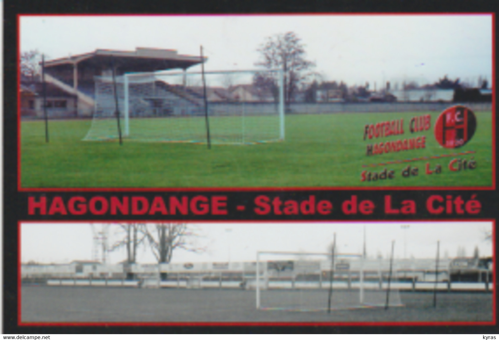 Cpm 10x15. (57) HAGONGANGE. Stade De La Cité (1.000 Places) Hot. Didier Angeletti - Stadiums