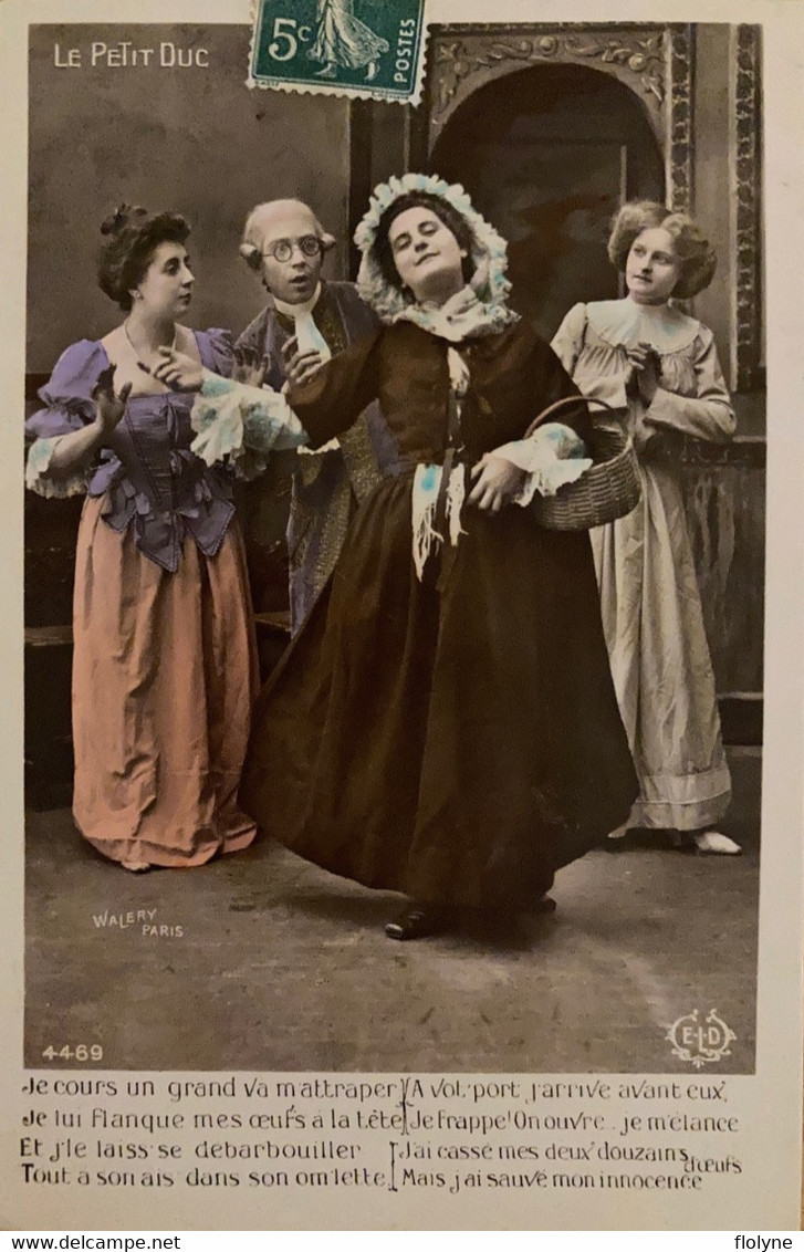 LE PETIT DUC - série de 10 cpa carte photo Walery - théâtre opéra spectacle acteurs femmes mode