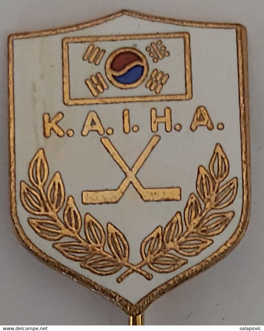 K.A.I.H.A. South Korea Ice Hockey Federation Association Union Ice Hockey Club  PINS A10/7 - Sports D'hiver