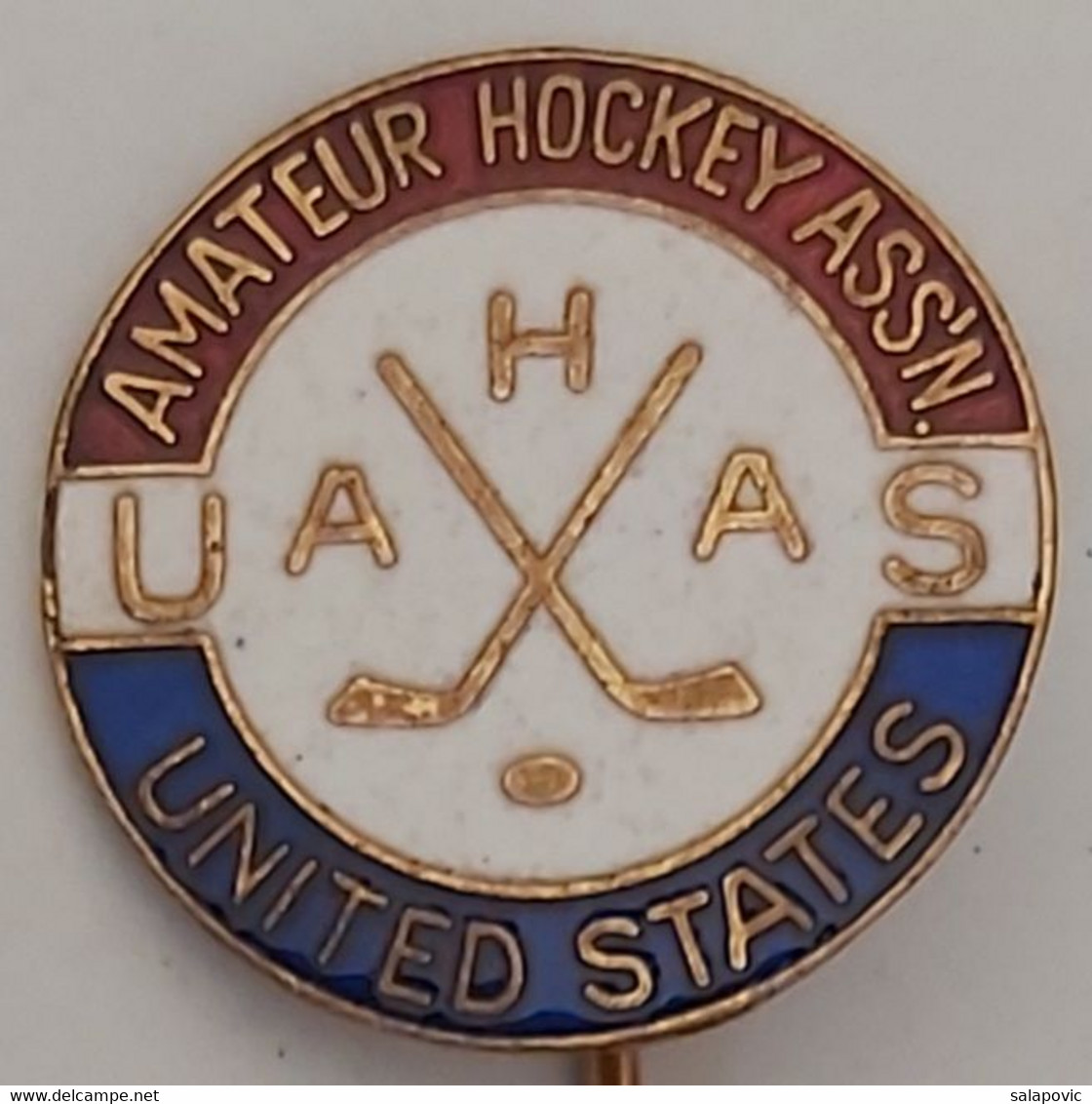 Amateur Hockey Ass'n United States Ice Hockey PINS A10/7 - Sports D'hiver