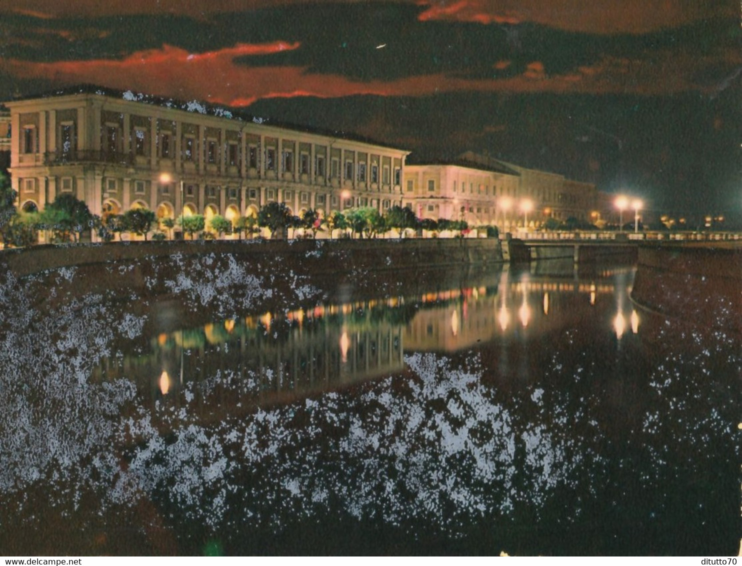 Senigallia - Fiume Misa E Portici Ercolani - Notturno - Formato Grande Viaggiata – FE390 - Senigallia