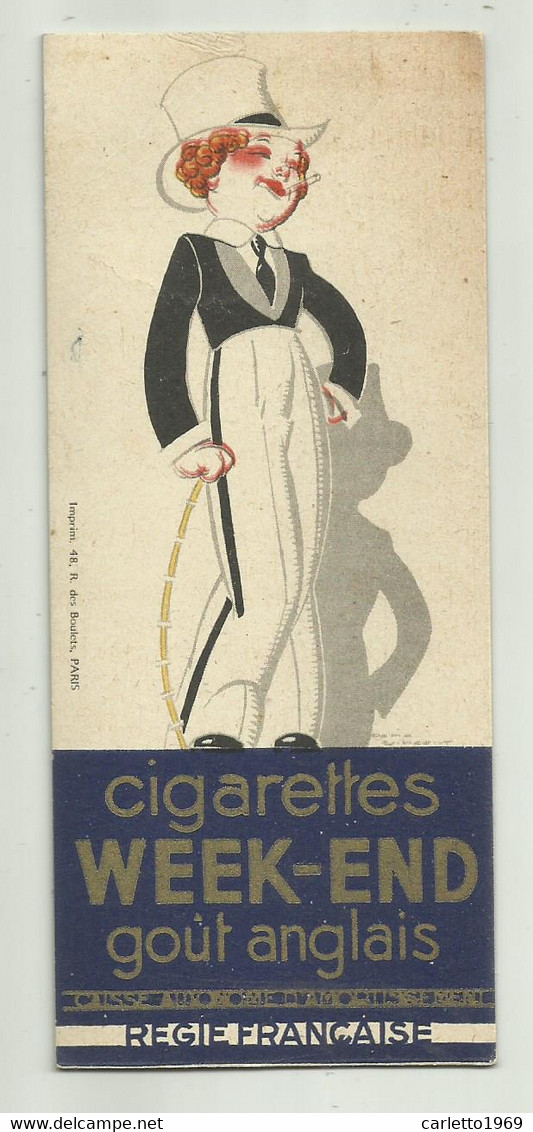 SEGNALIBRO CIGARETTES WEEK-END GOUT ANGLAIS - Bookmarks