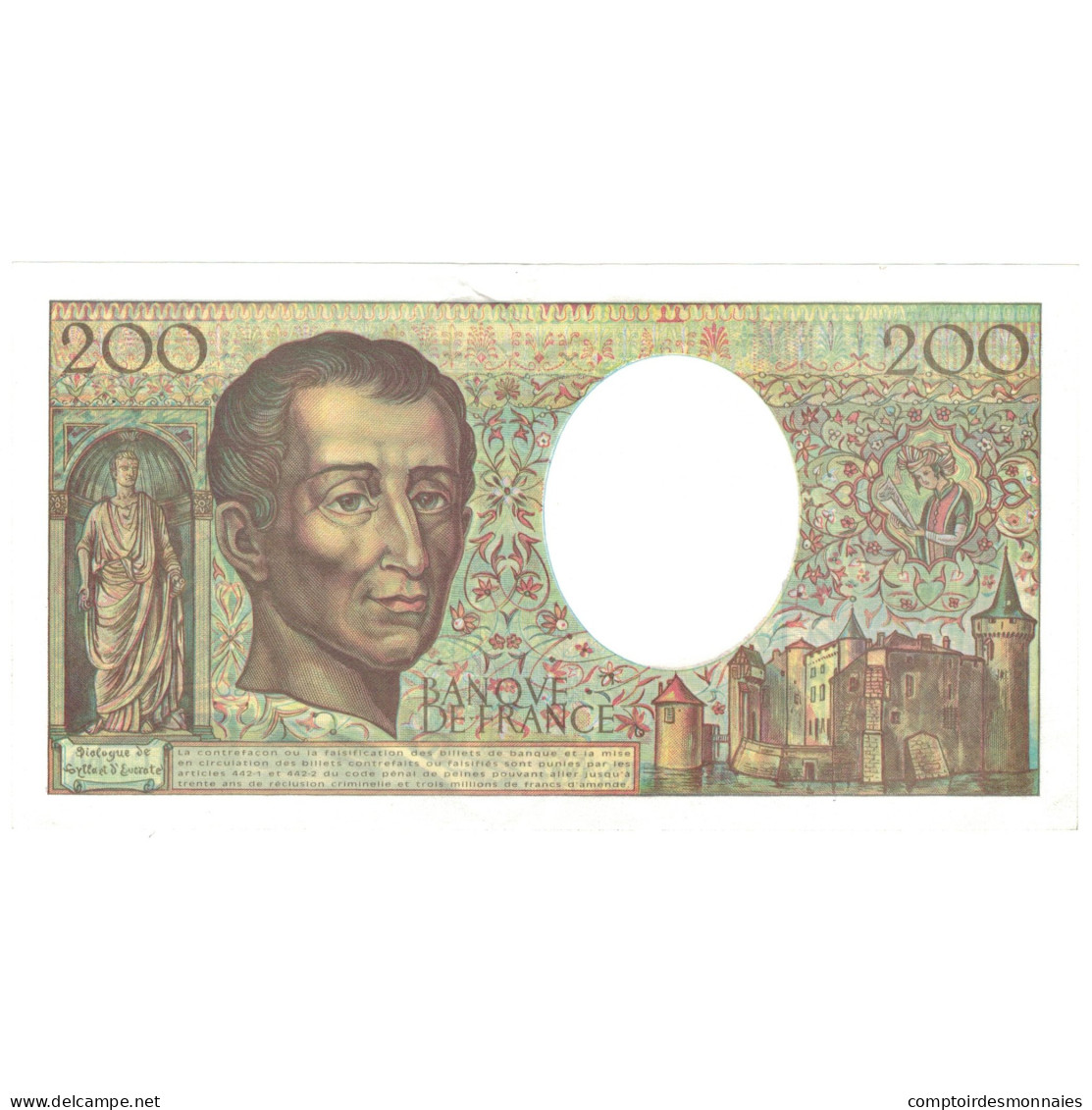 France, 200 Francs, 1994, C.160, SUP+, Fayette:70/2.1, KM:155f - 200 F 1981-1994 ''Montesquieu''