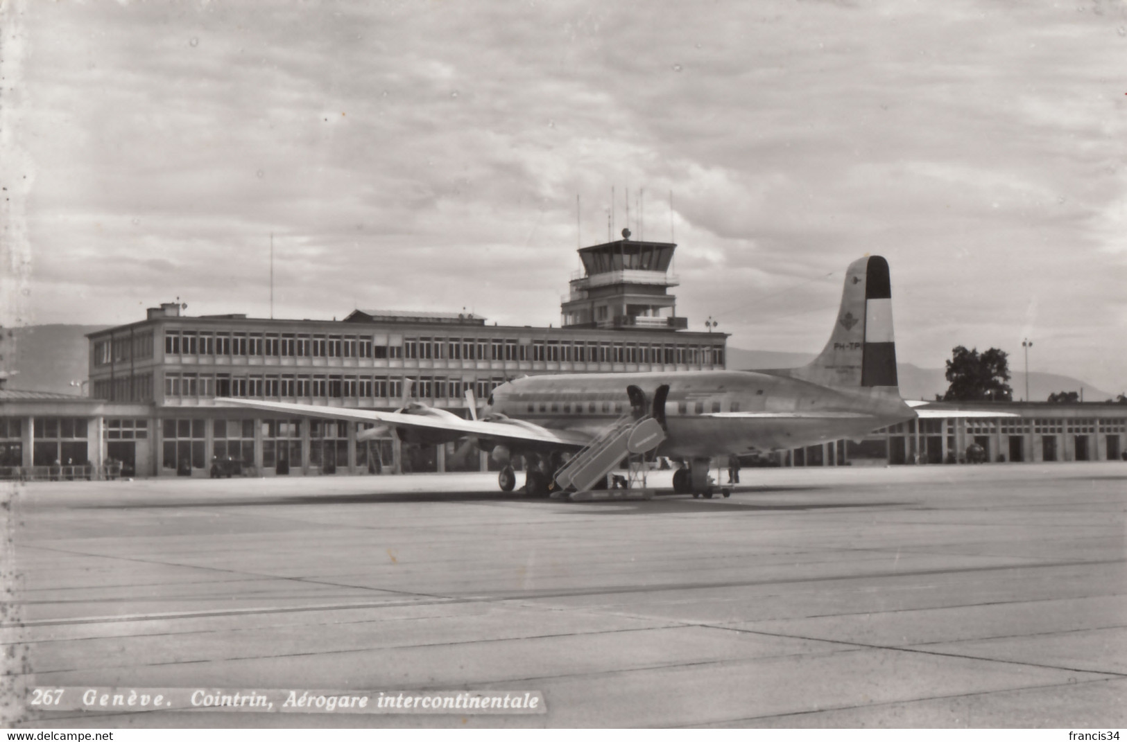 CPA - Douglas DC 6 - Compagnie KLM Royal Dutch Airlines - Aéroport De Genève Cointrin - 1946-....: Modern Era