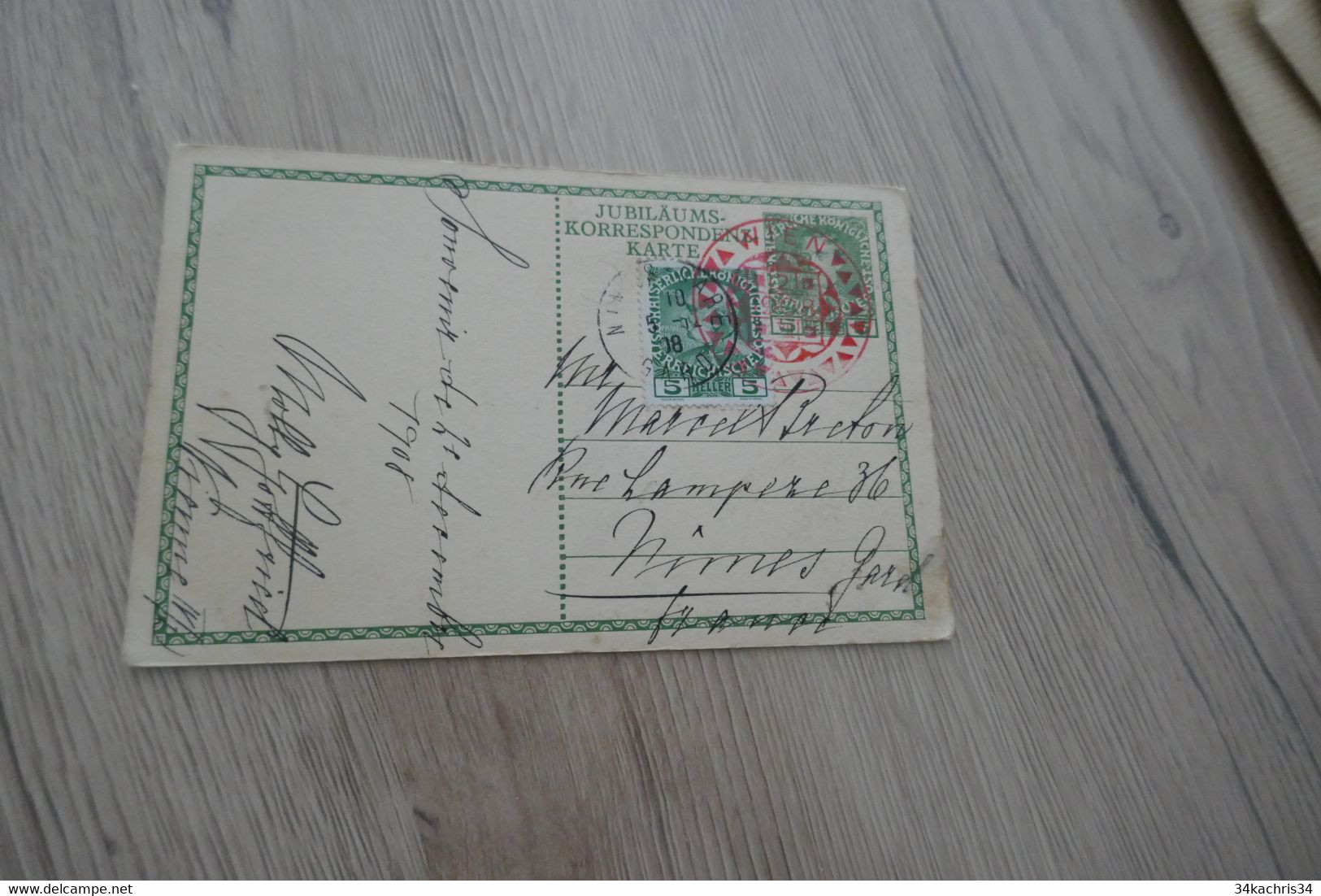 Autriche Ostereich Jubiläums Korrespondenzkarte 1908 - Covers & Documents