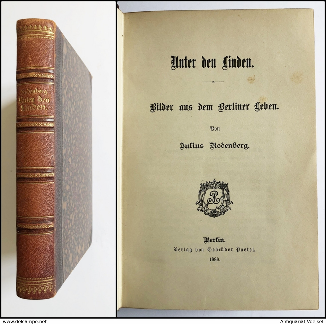 Unter Den Linden. Bilder Aus Dem Berliner Leben. Dritte Folge 1887-1888. - Mappemondes