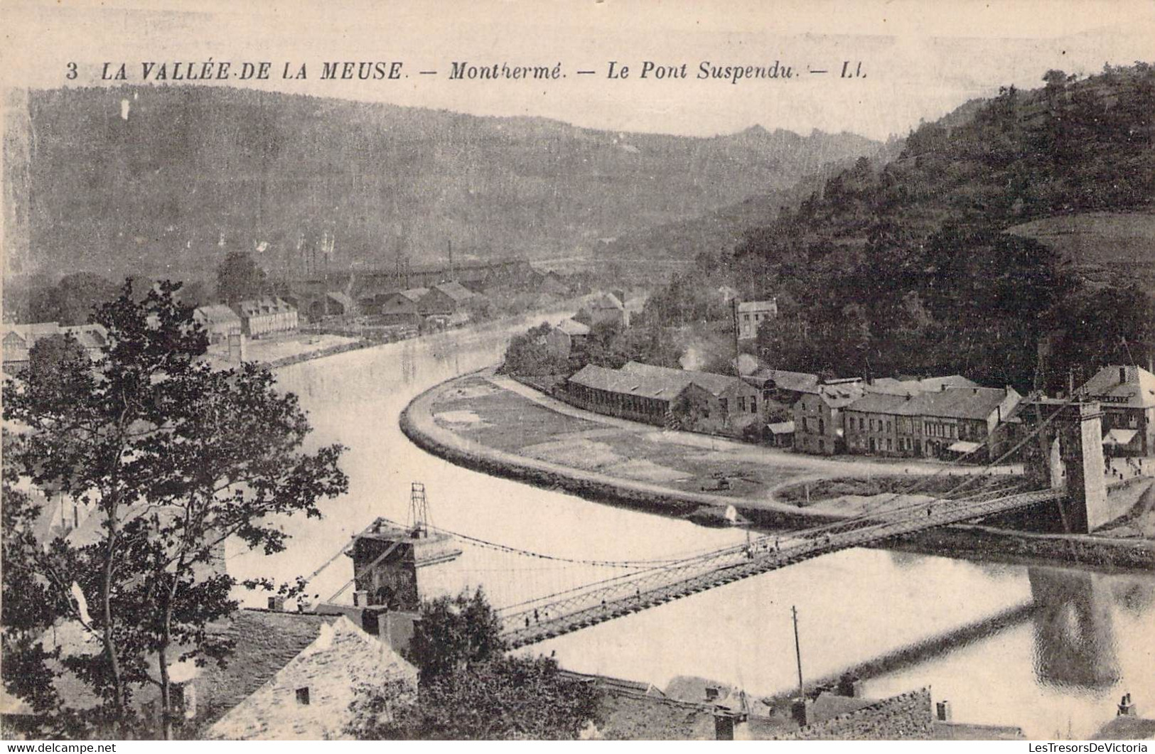 CPA - 08 - MONTHERME - La Vallée De La Meuse - Le Pont Suspendu - LL - Montherme