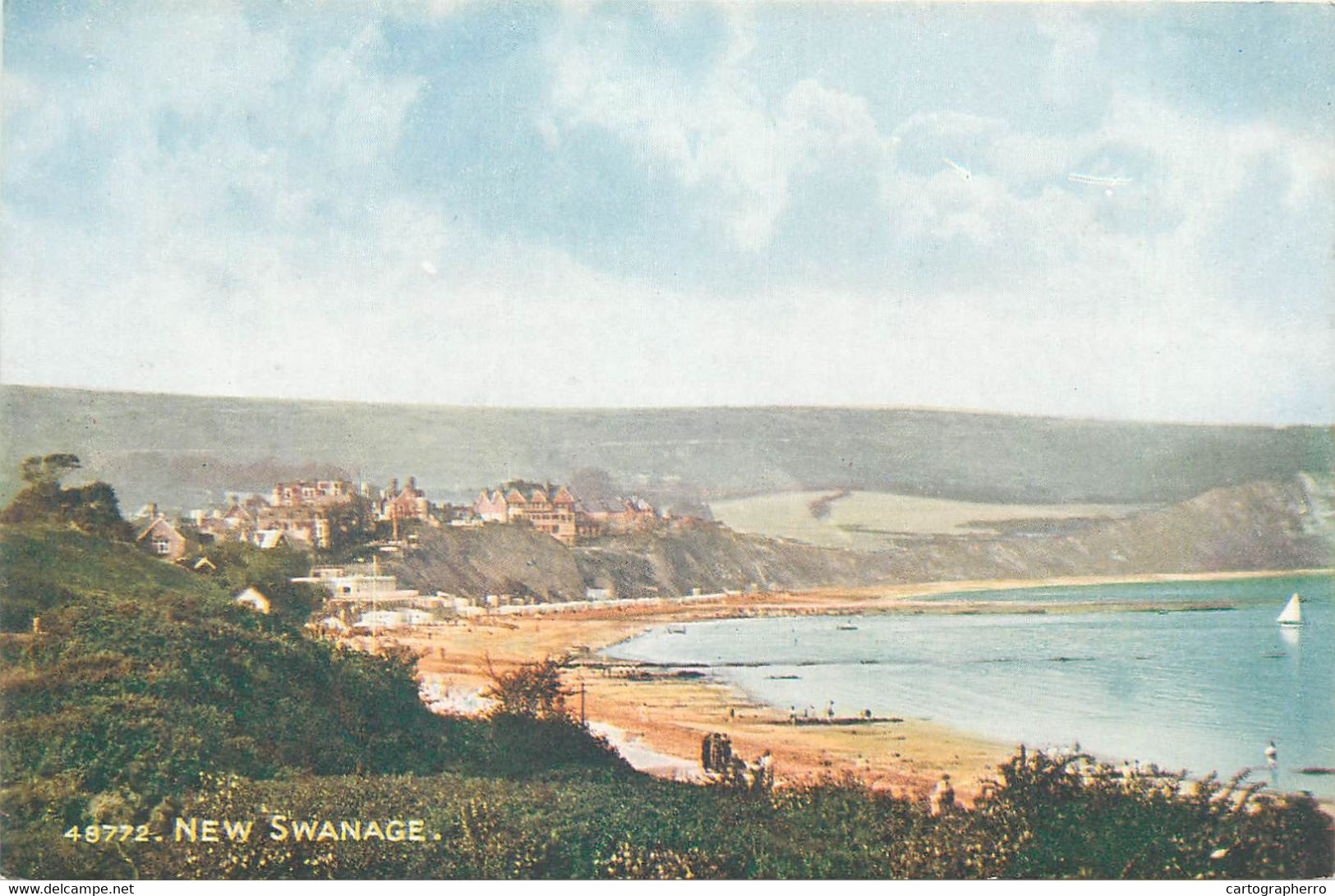 Swanage Celesque Series Postcard - Swanage