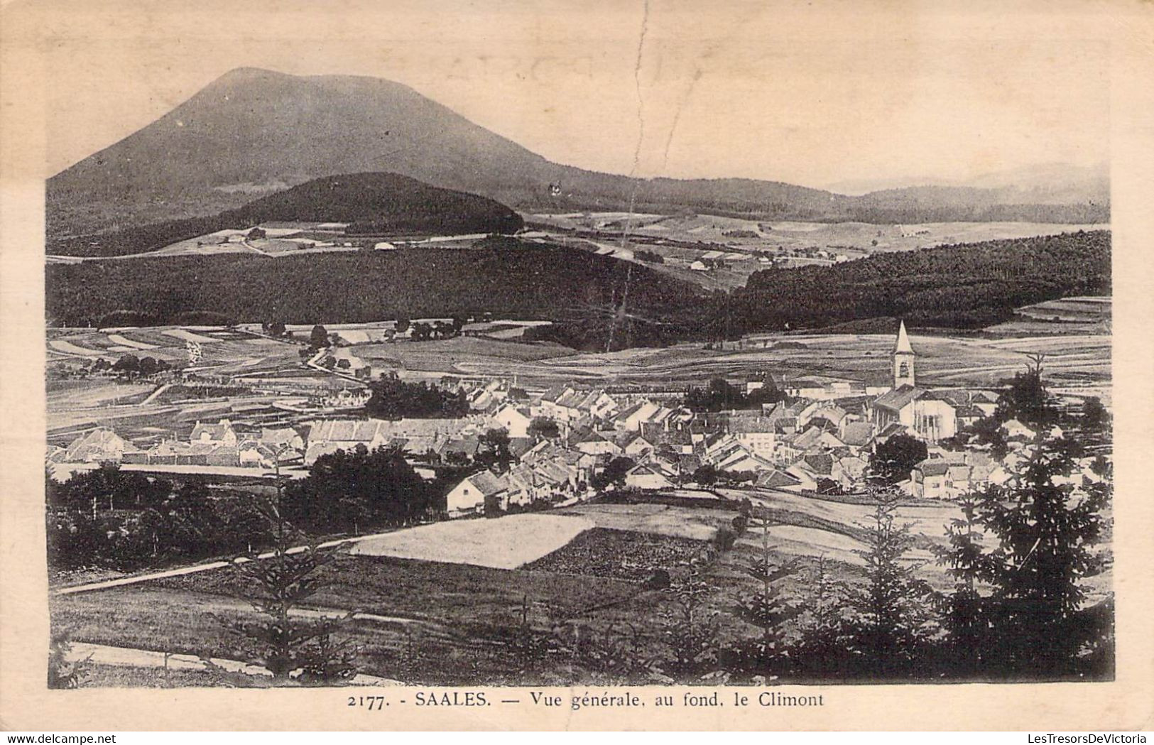 CPA - 67 - SAALES - Vue Générale Au Fond Le Climont - Légère Pliure Centrale - Autres & Non Classés