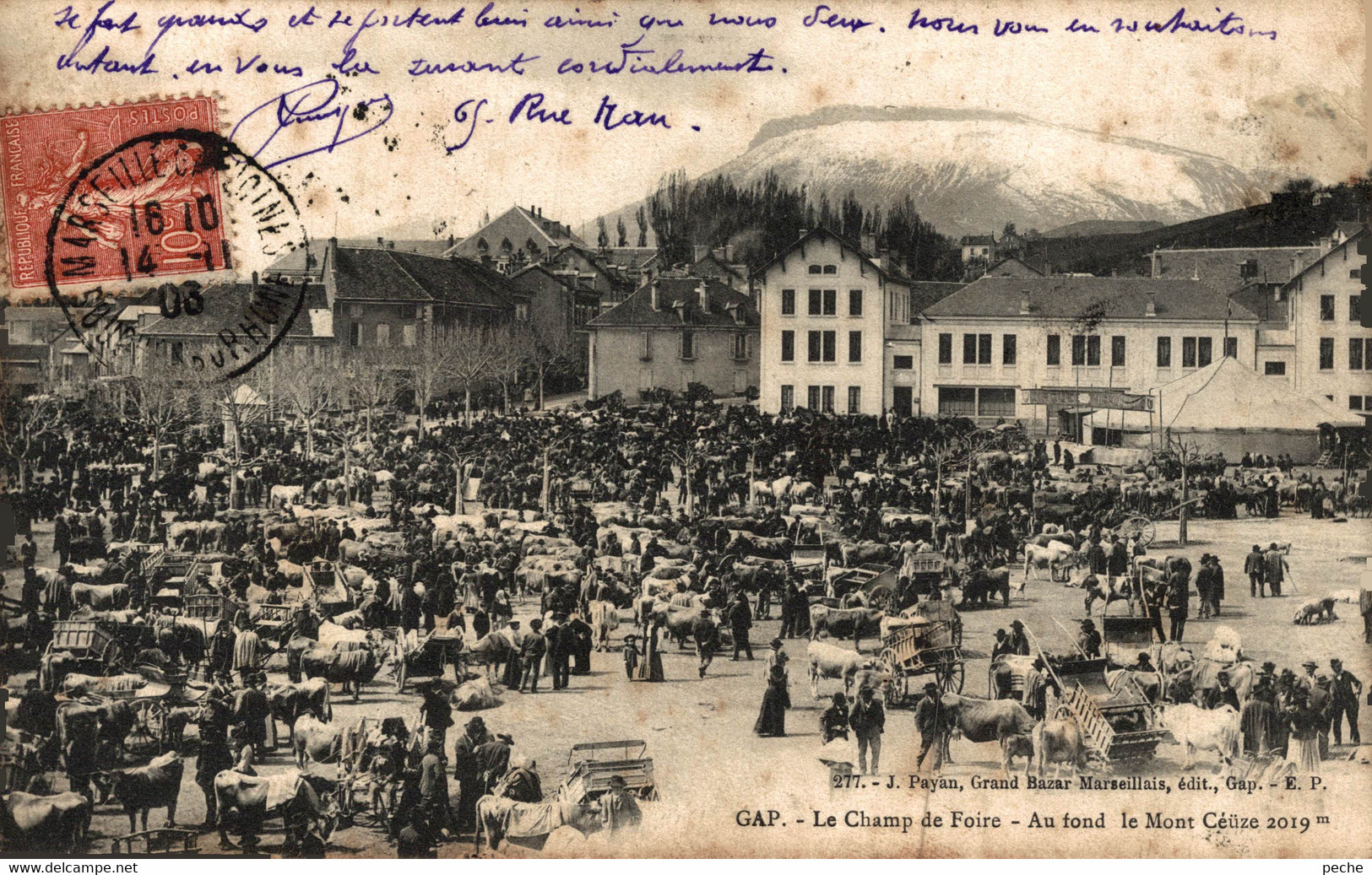 N°97200  -cpa Gap -le Champ De Foire- - Kermissen