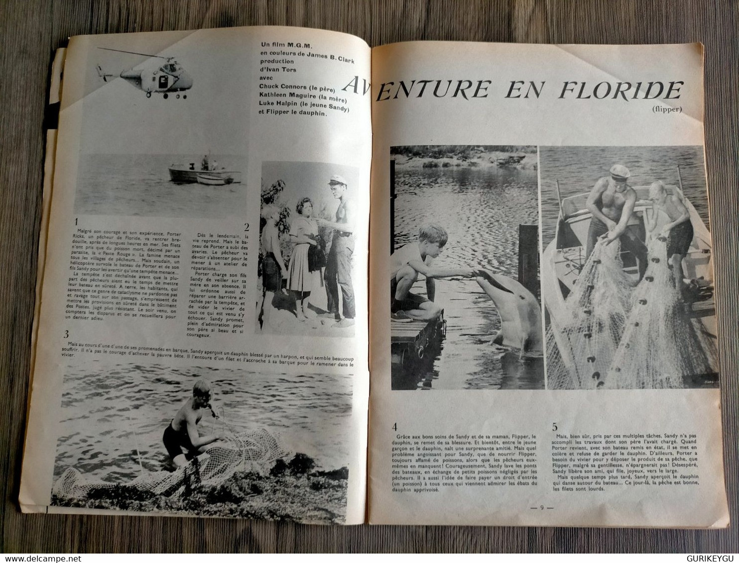 PAUL Et MIC N° 10 Très Rare Film Flipper Le Dauphin Aventure En Floride ,jeu Tirelire 06/1965 Pauvre AGGIE LILI - Pieds Nickelés, Les