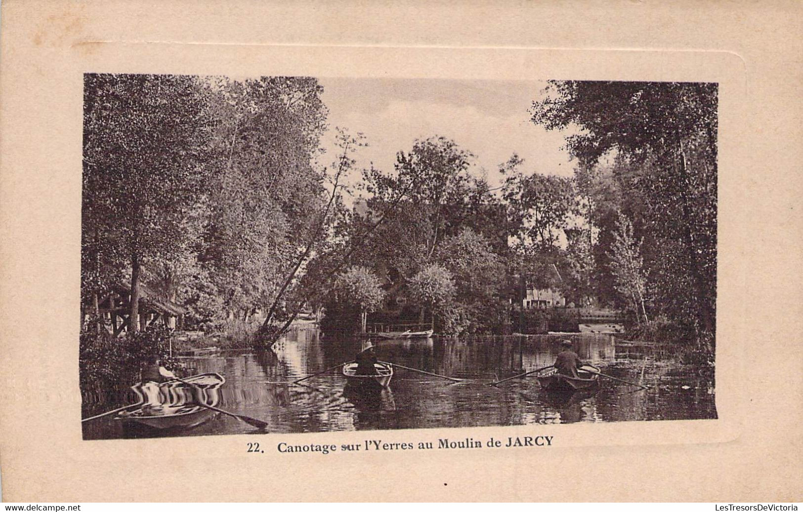 CPA - 91 - JARCY - Canotage Sur L'Yerres Au Moulin De Jarcy - Barque - Yerres