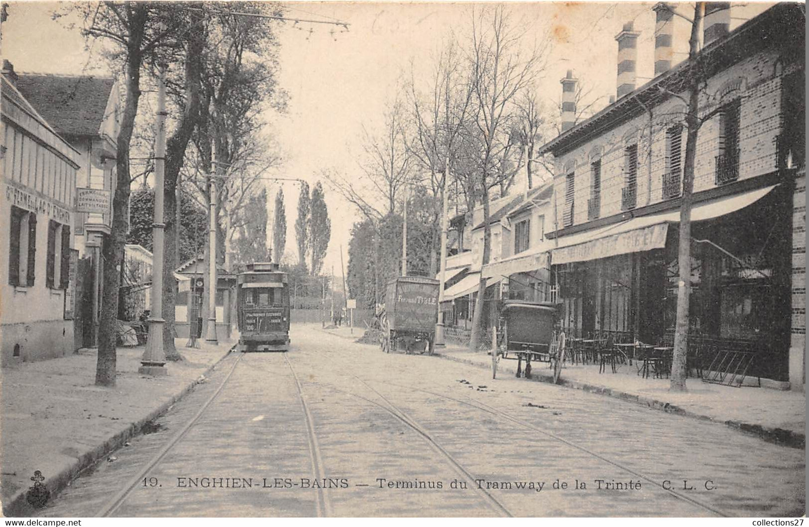 95-ENGHIEN-LES-BAINS- TERMINUS DU TRAMWAY DE LA TRINITE - Enghien Les Bains