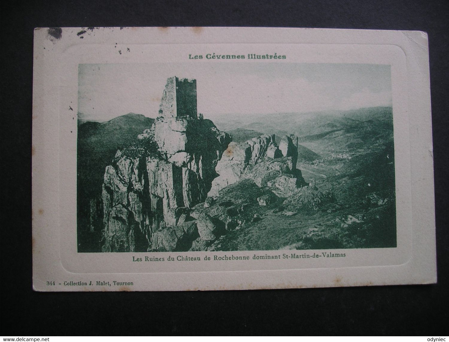 Les Cevennes Illustrees Les Ruines Du Chateau De Rochebonne Dominant St-Martin-de-Valamas 1913 - Saint Martin De Valamas