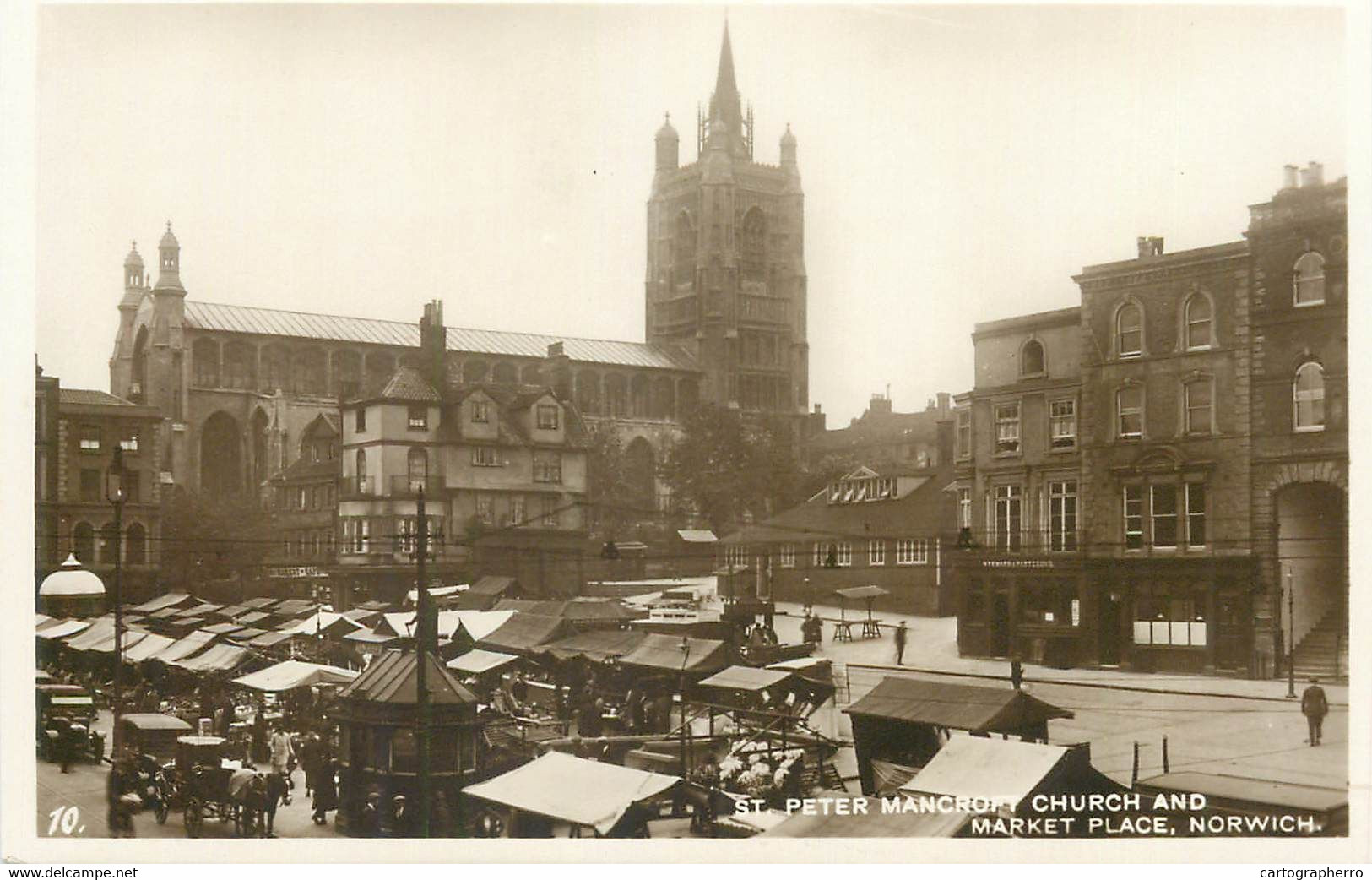 St. Peter Mancroft Church And Market Place Norwich - Norwich