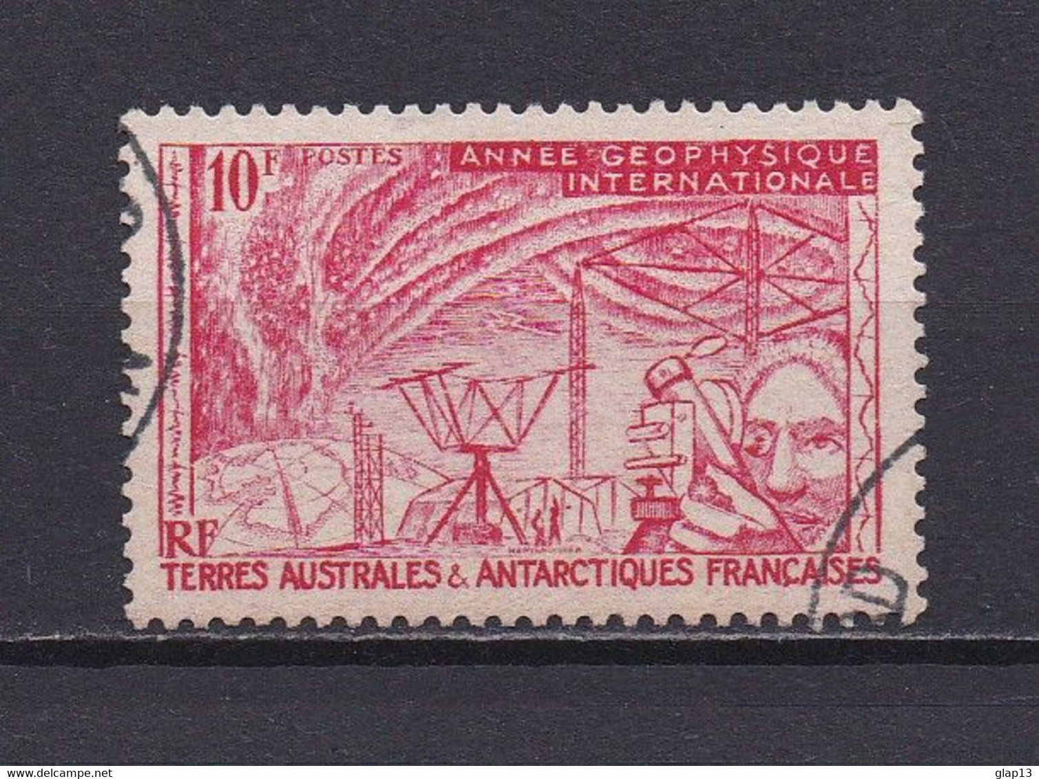 TAFF 1957 TIMBRE N°9 OBLITERE ANNEE GEOPHSIQUE INTERNATIONALE - Used Stamps