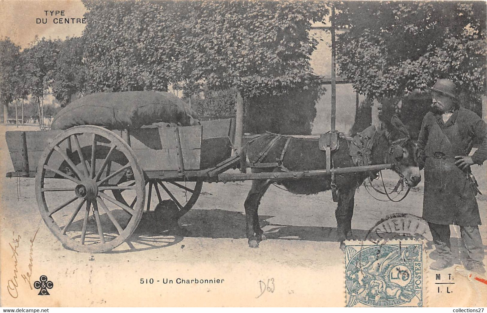 63-TYPE DU CENTRE- UN CHARBONNIER - Auvergne Types D'Auvergne