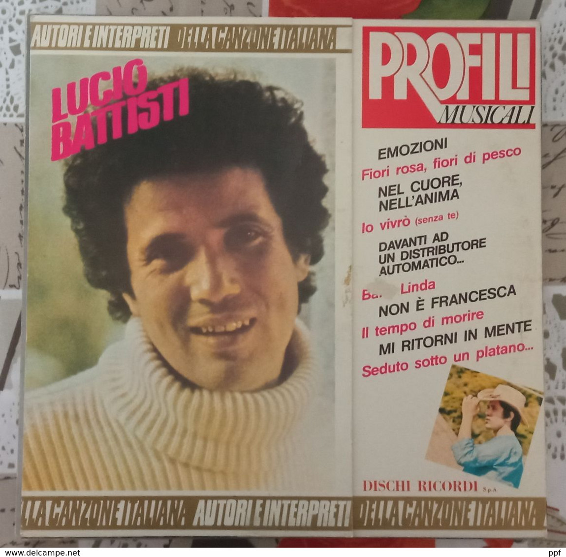 Lucio Battisti - Profili Musicali Dischi Ricordi Lp 33 Giri In Ottime Condizioni - Autres - Musique Italienne