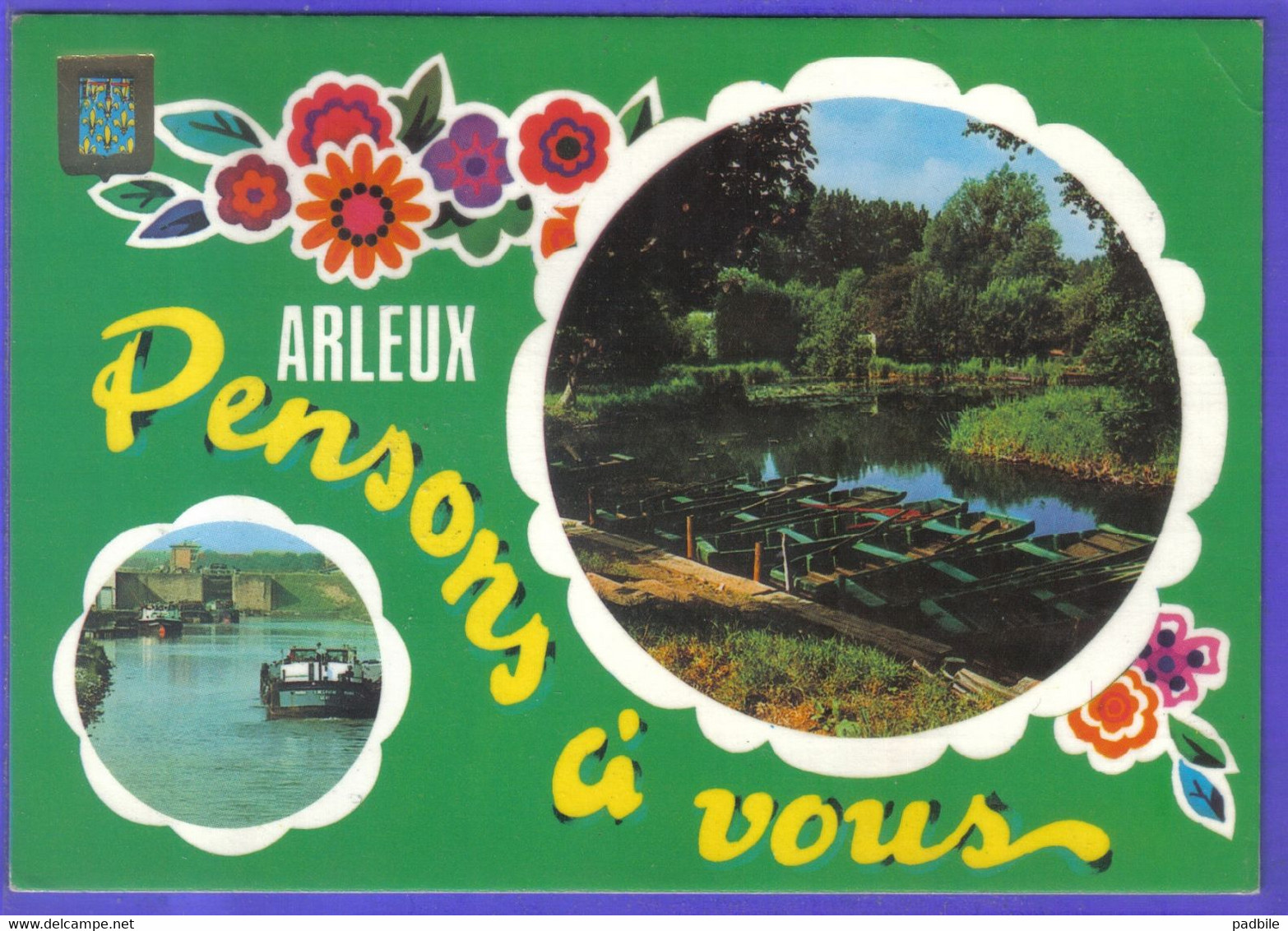 Carte Postale 59. Arleux  L'écluse De Palluel  Très Beau Plan - Arleux