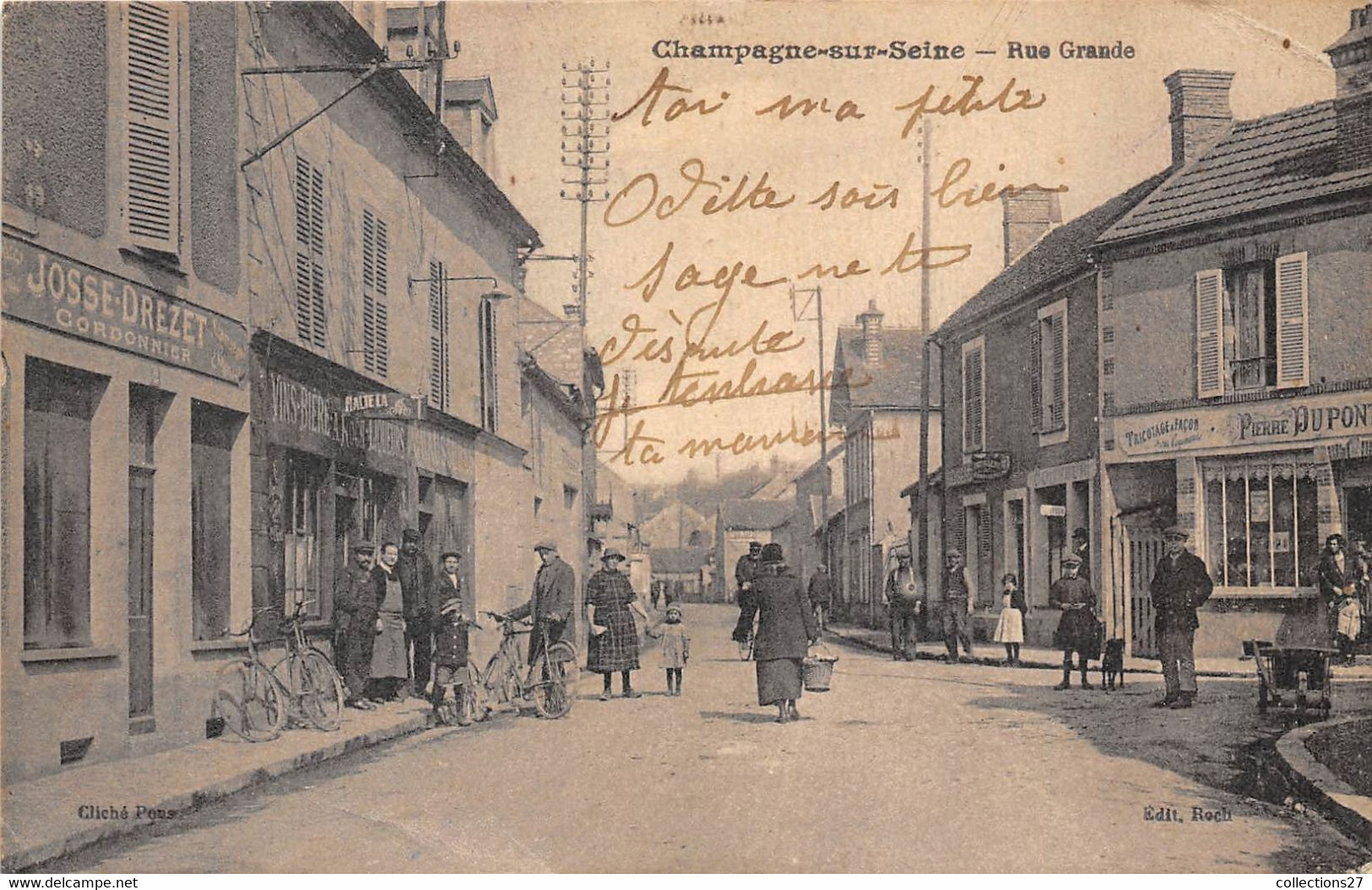 77-CHAMPAGNE-SUR-SEINE- RUE GRANDE - Champagne Sur Seine