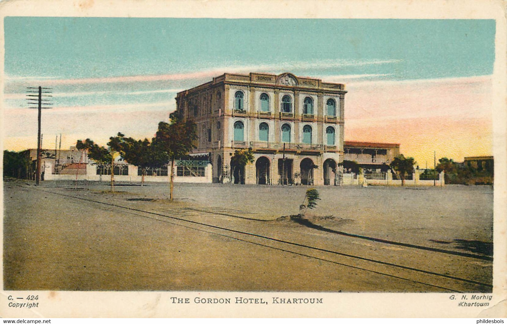 AFRIQUE  SOUDAN (édit Morhig Khartoum)   The Gordon Hotel  Khartoum - Sudán