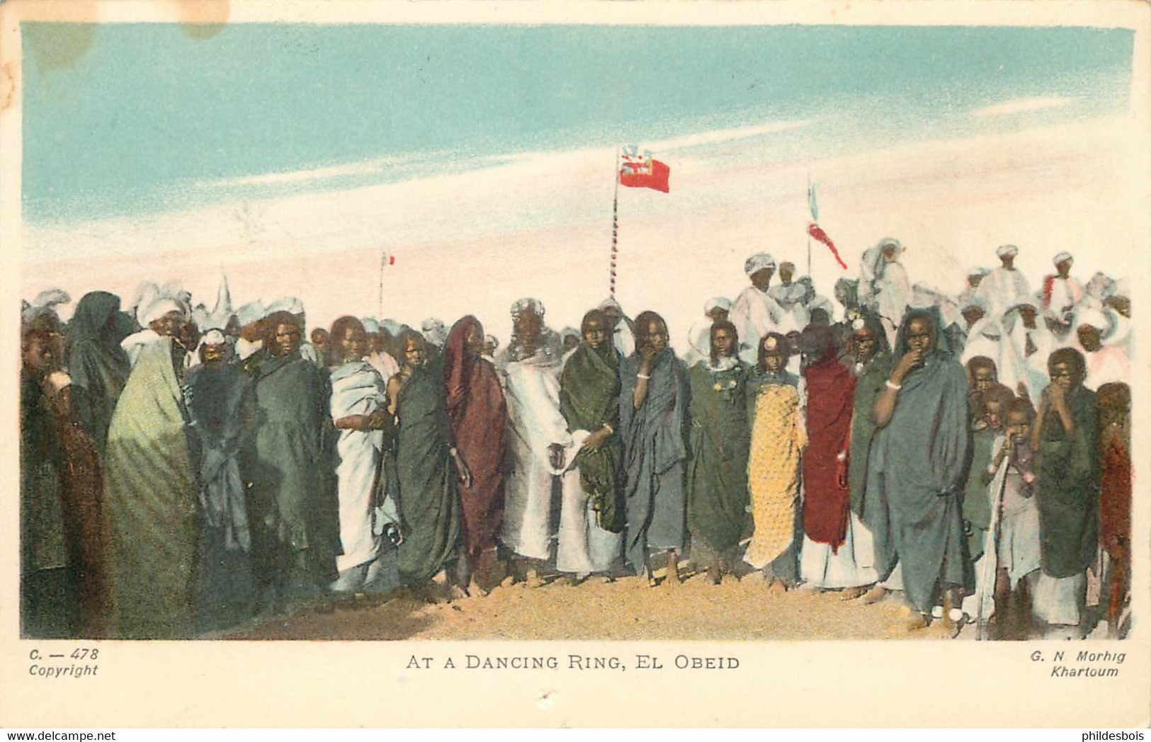 AFRIQUE  SOUDAN (édit Morhig Khartoum)  At A Dancing Ring  El Obeid - Sudán