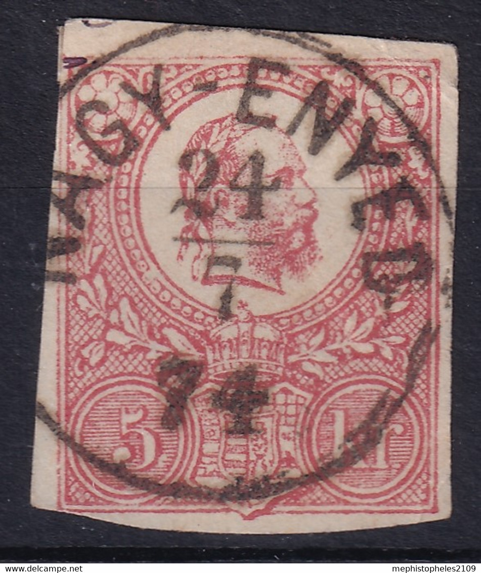 HUNGARY 1871 - Canceled - Enveloppe Stamp 5kr - Used Stamps