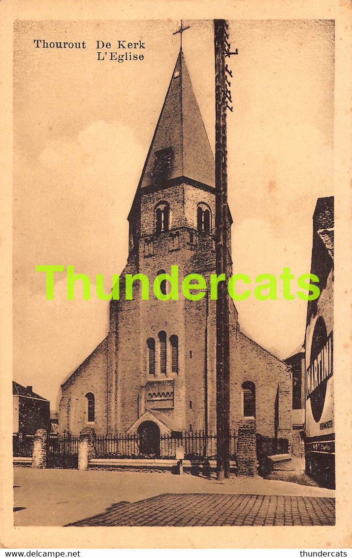 CPA TORHOUT THOUROUT DE KERK L'EGLISE - Torhout