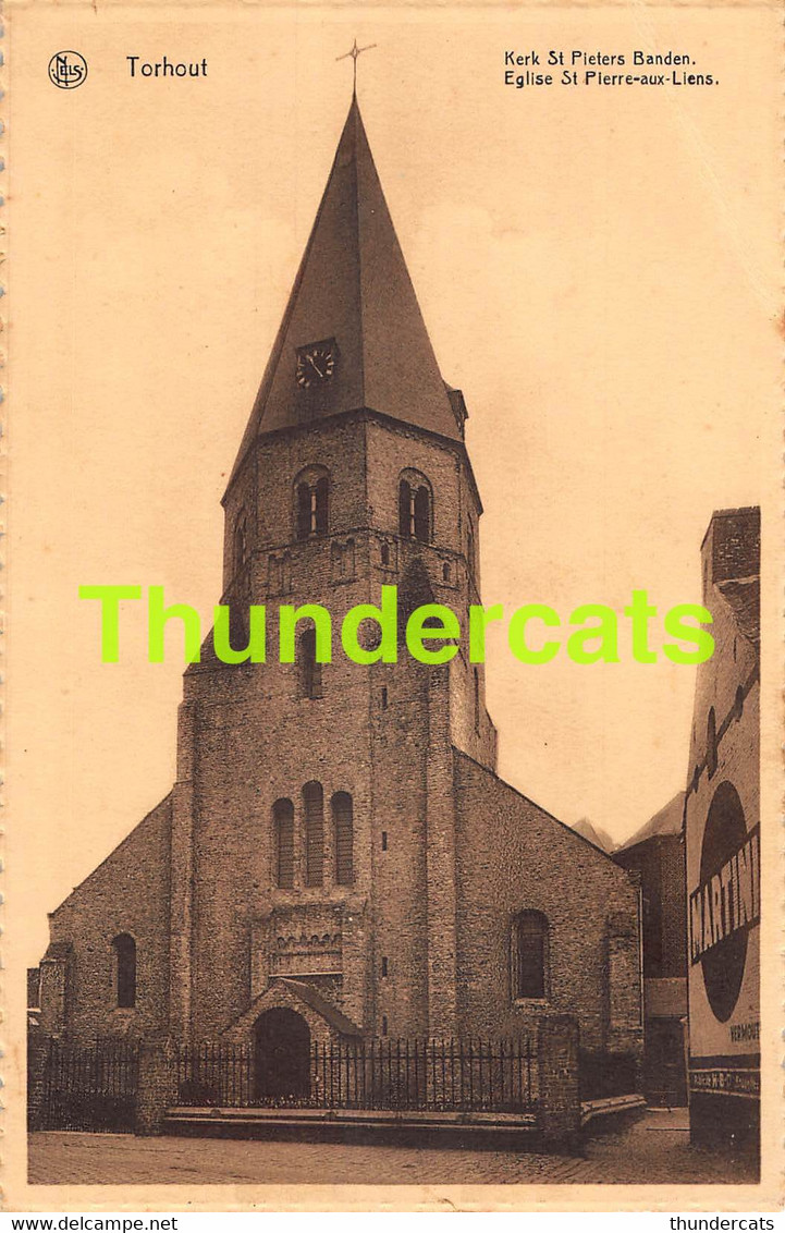 CPA TORHOUT THOUROUT KERK ST PIETERS BANDEN EGLISE ST PIERRE AUX LIENS ( PLOOI - PLI ) - Torhout