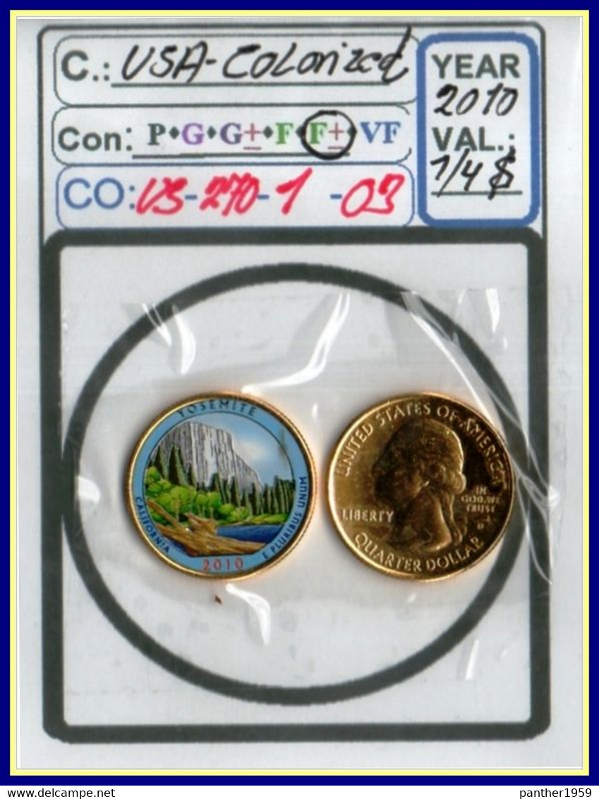 USA::#COINS#NATIONAL PARKS#.COLORIZED SPECIEL QUARTERS#( CO-US-270-1 (03) - 2010-...: National Parks