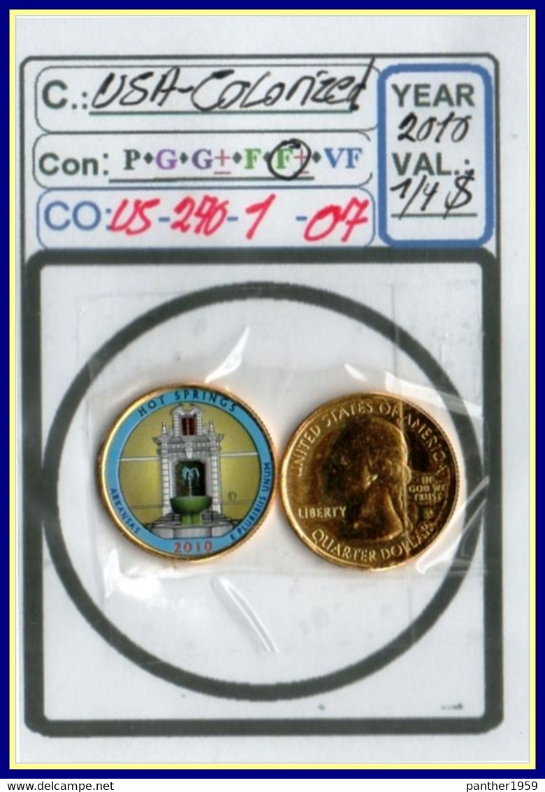 USA::#COINS#NATIONAL PARKS#.COLORIZED SPECIEL QUARTERS#( CO-US-270-1 (07) - 2010-...: National Parks