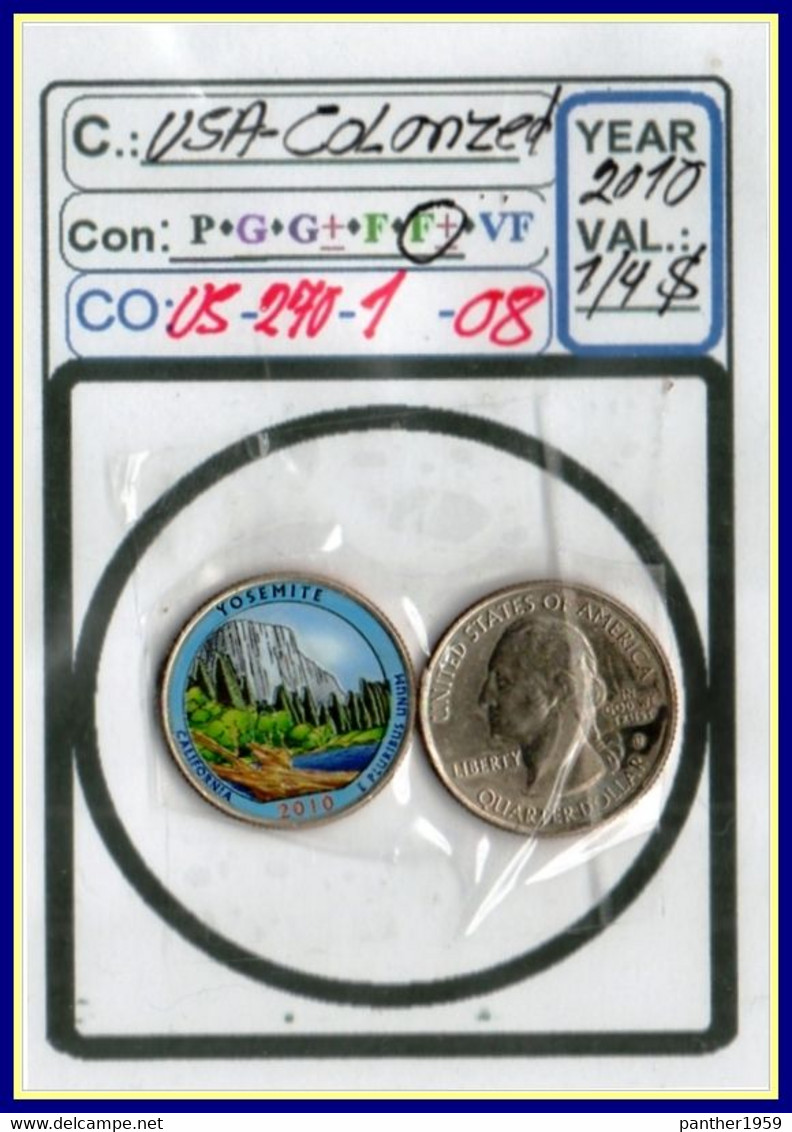 USA::#COINS#NATIONAL PARKS#.COLORIZED SPECIEL QUARTERS#( CO-US-270-1 (08) - 2010-...: National Parks