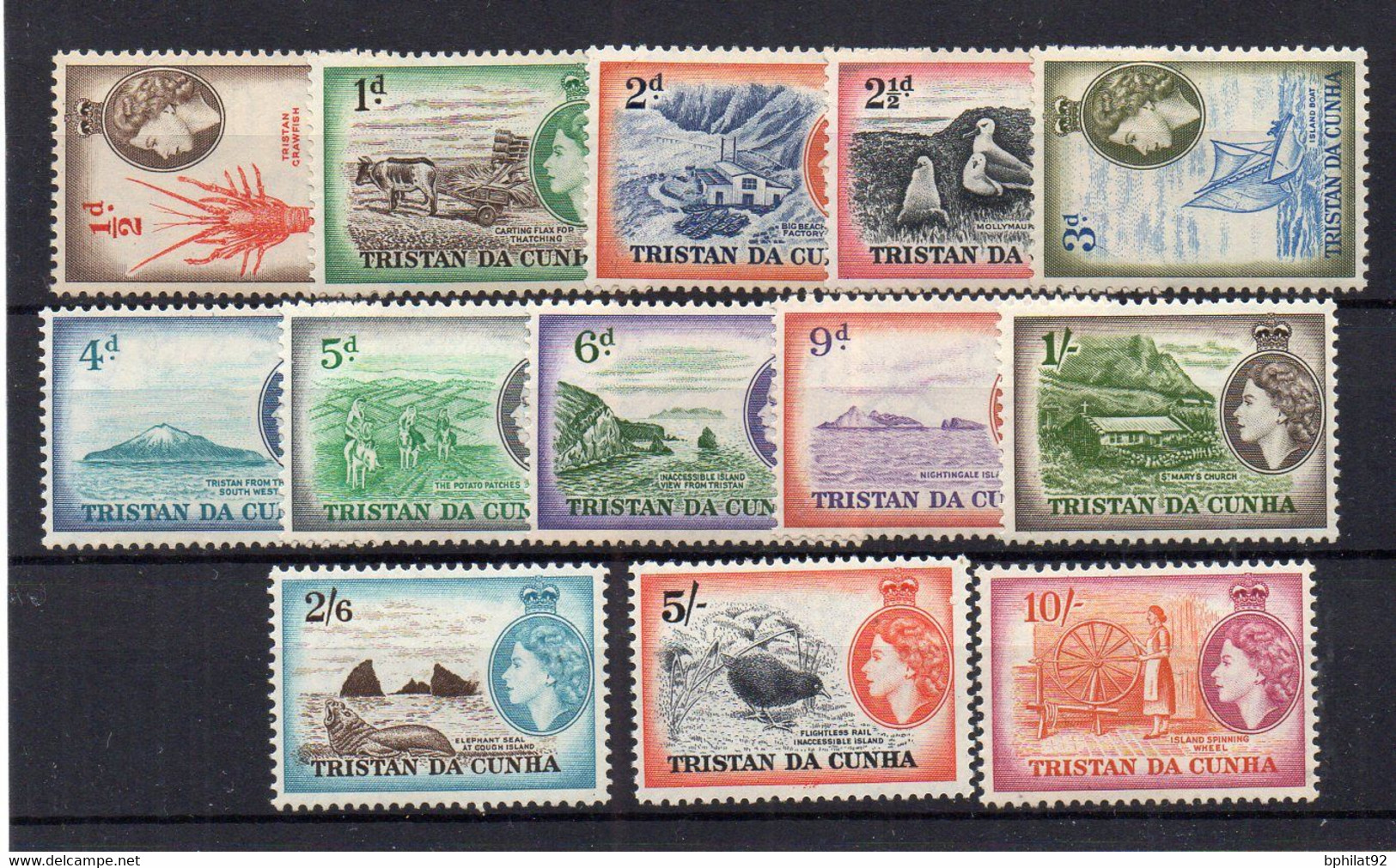 !!! TRISTAN DA CUNHA, SERIE N°14/27 SAUF N°15 NEUVE ** - Tristan Da Cunha