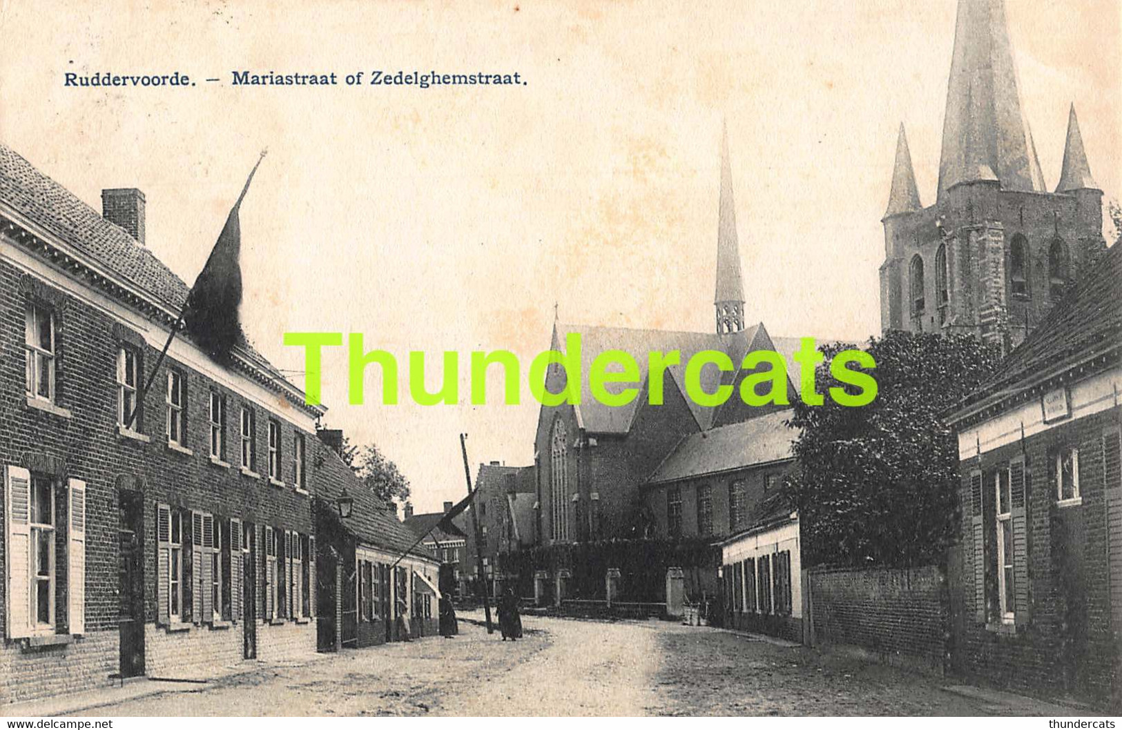 CPA RUDDERVOORDE MARIASTRAAT OF ZEDELGHEMSTRAAT - Oostkamp