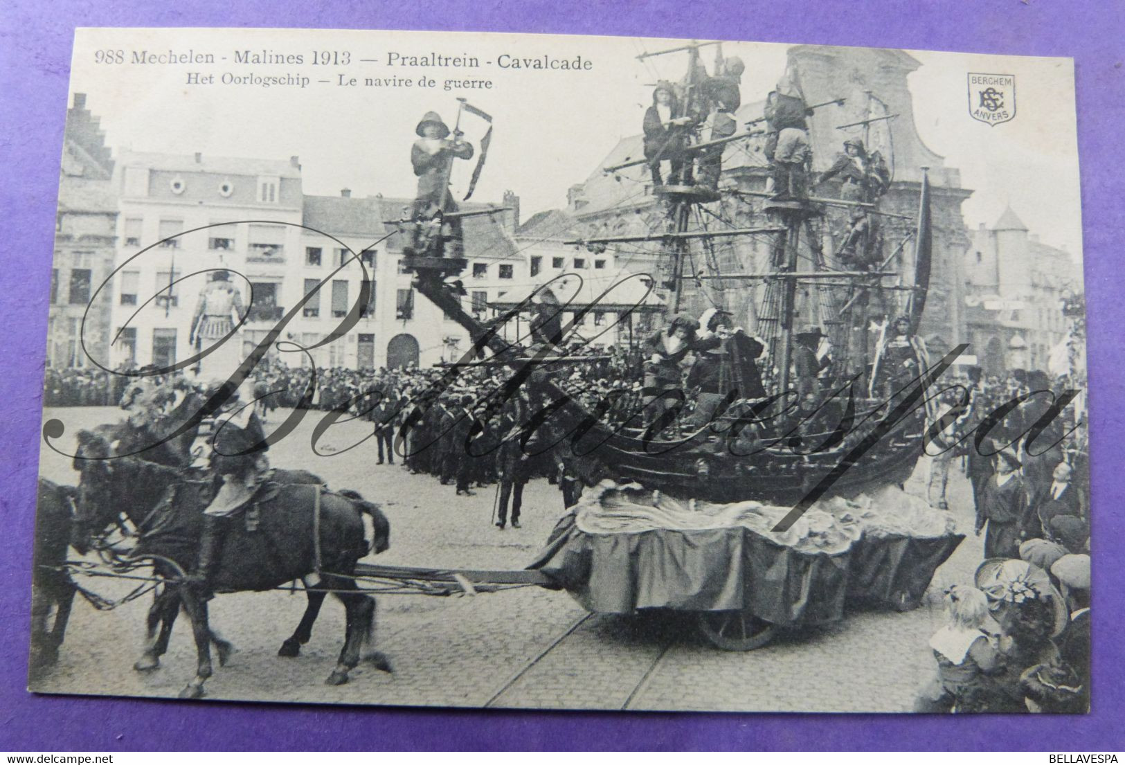 Mechelen 1913 Regionale Folklore stoet lot x 18 cpa  uitg. E.S. Berchem