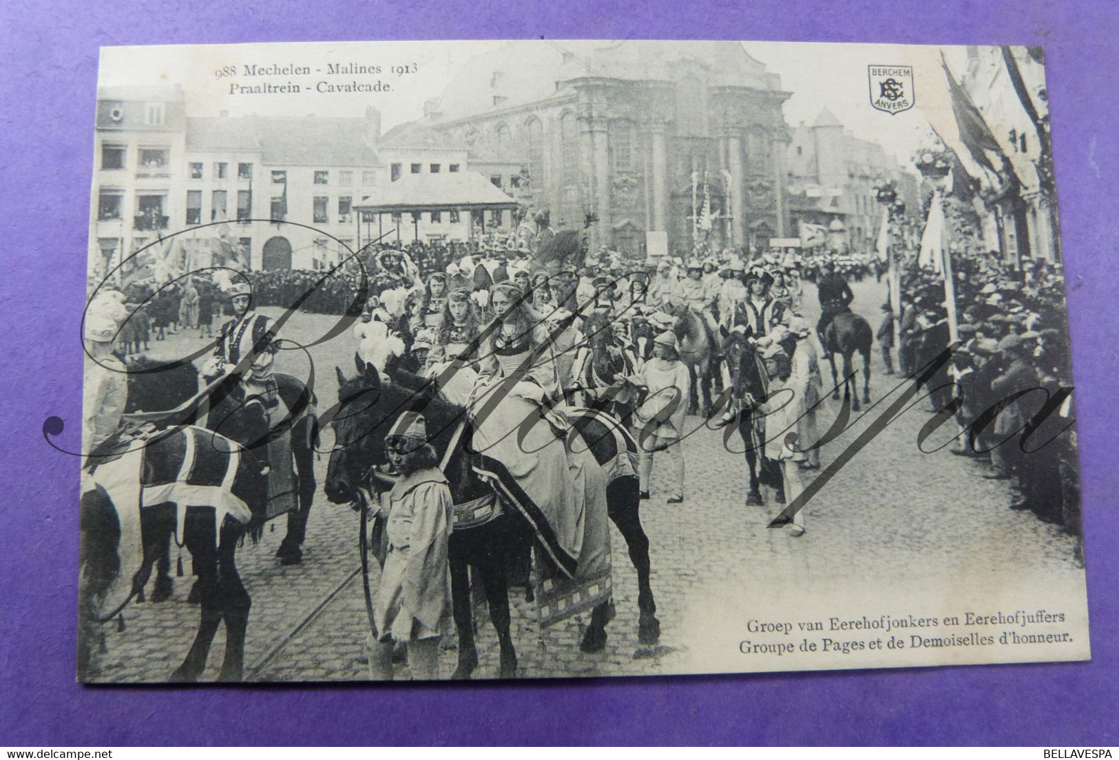 Mechelen 1913 Regionale Folklore stoet lot x 18 cpa  uitg. E.S. Berchem