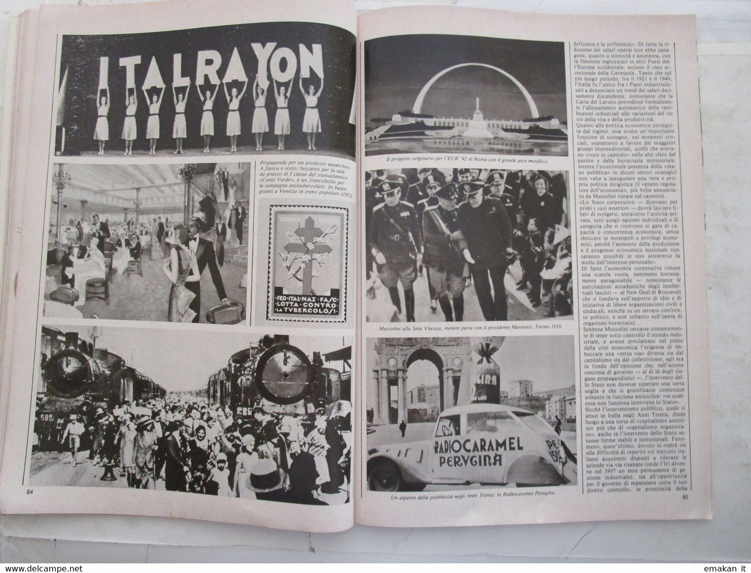 # STORIA ILLUSTRATA N 325 / 1984 SAVOIA / MUSSOLINI / BASTOGNE 1944 /  CORAZZATA DUILIO AFFONDATA A TARANTO