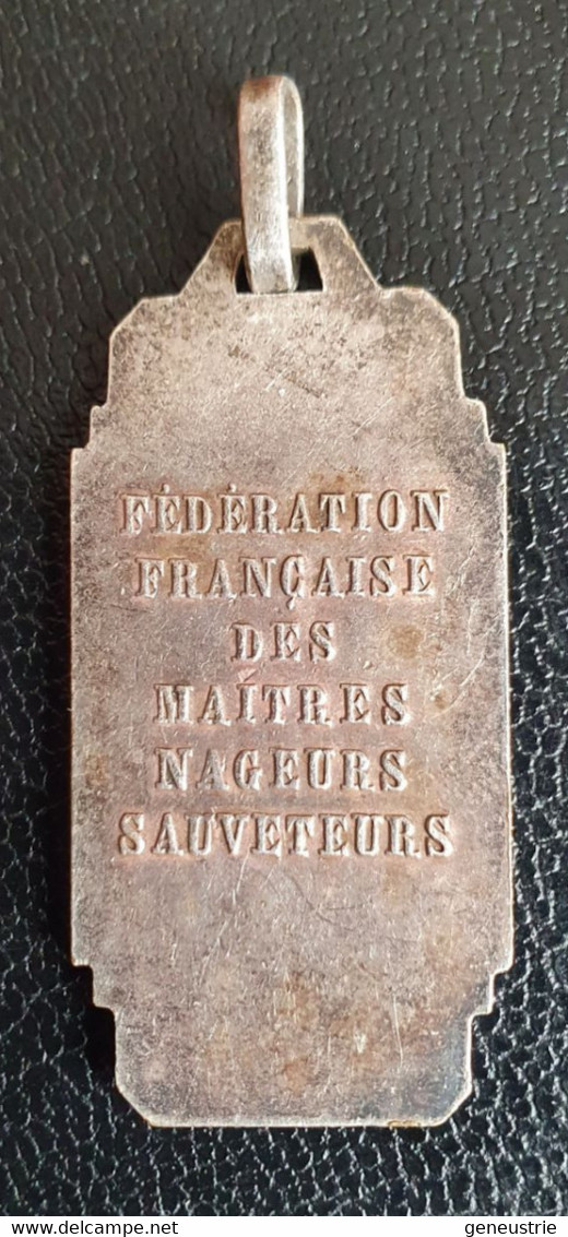 Médaille Argenté "Brevet De Natation / Fédération Française Des Maîtres Nageurs Sauveteurs" Années 30 - Natation