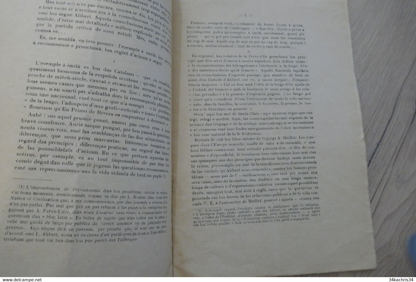 Béziers 1928 Poulitica Felibrenca Pèire Azéma Envoi De L'auteur Félibre 15p - Languedoc-Roussillon